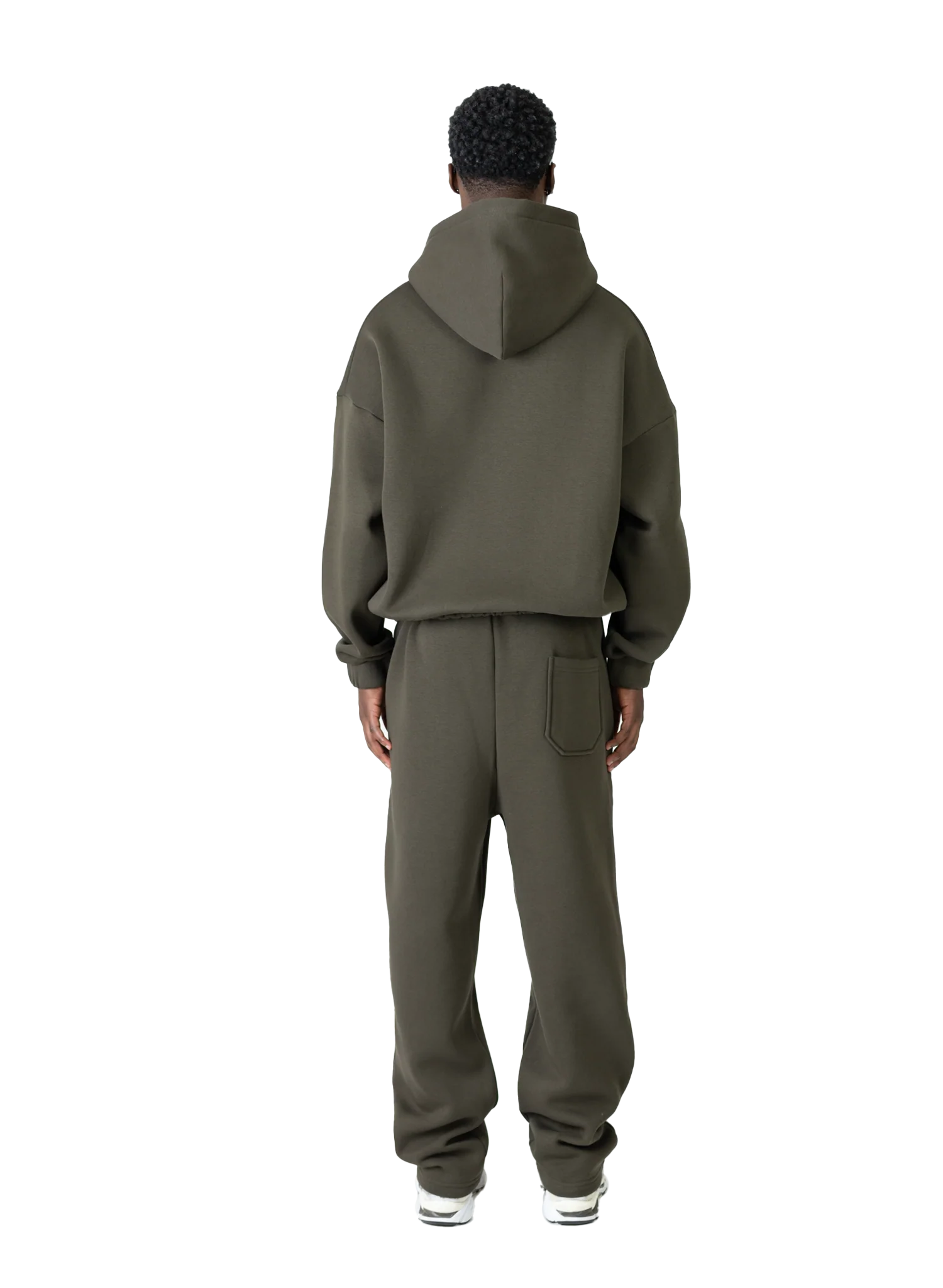 BASIC HOODIE DARK GREEN - Image 3