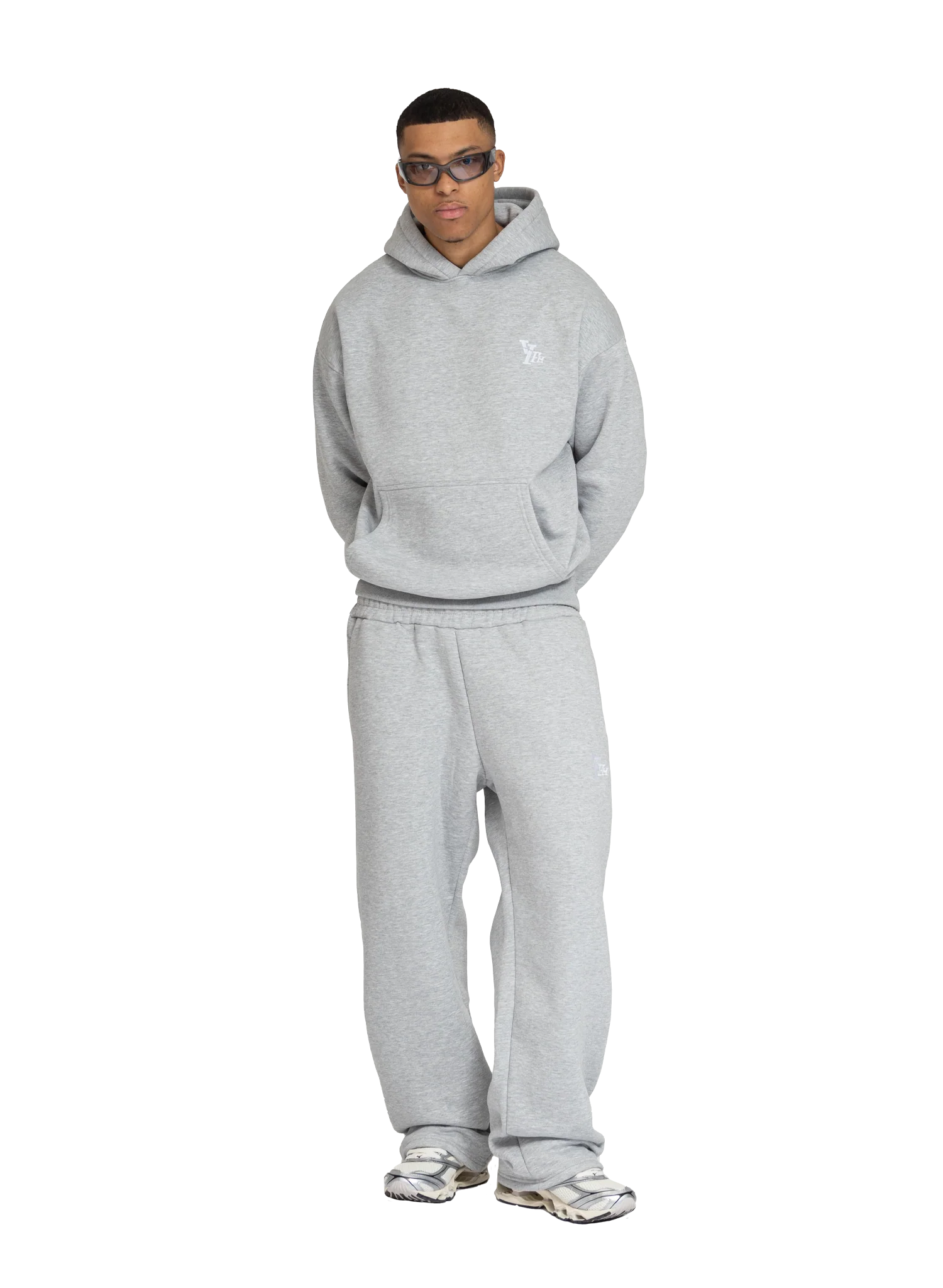 BASIC HOODIE GREY MELANGE - Image 5