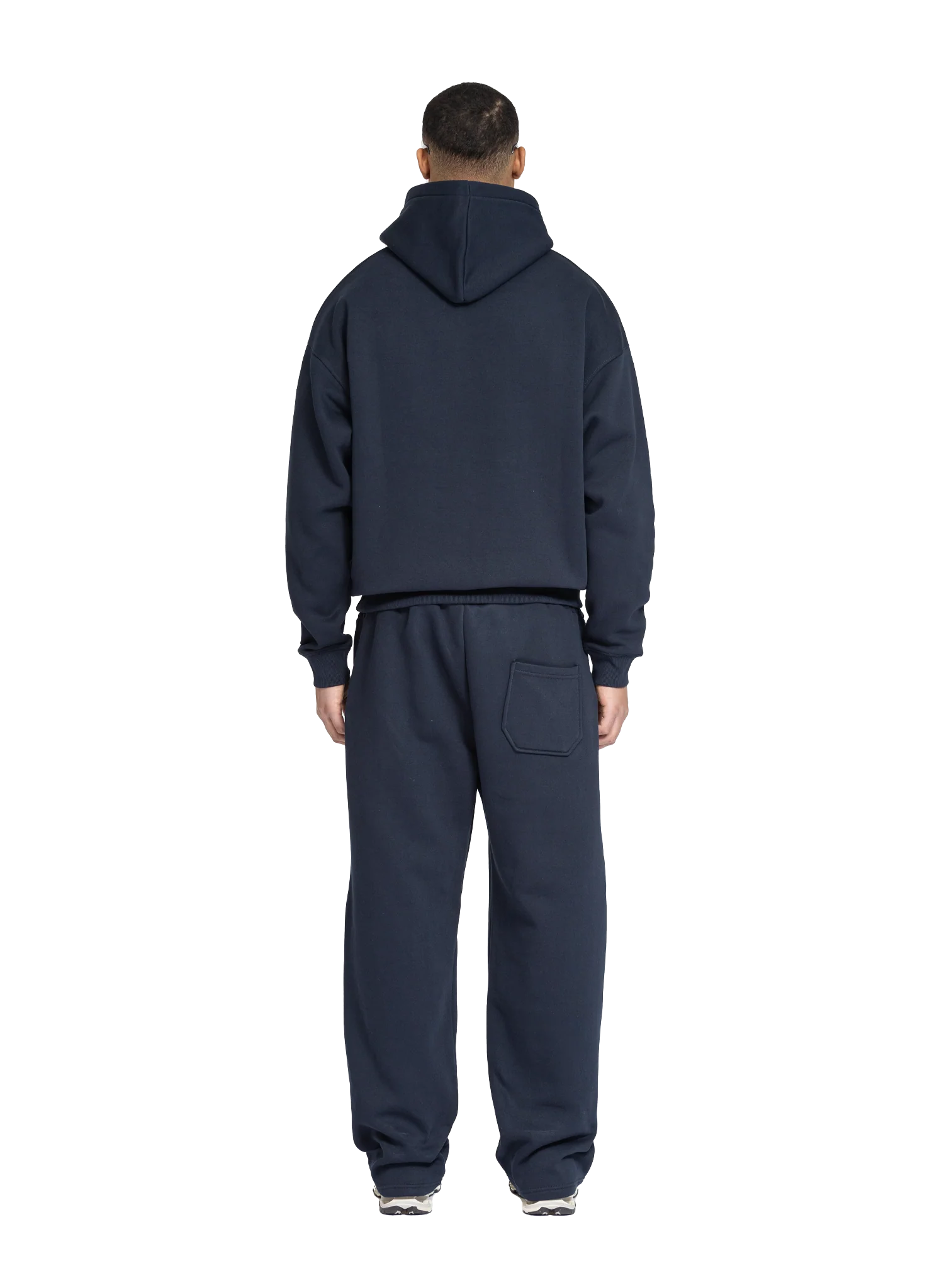 BASIC HOODIE NAVY BLUE - Image 4