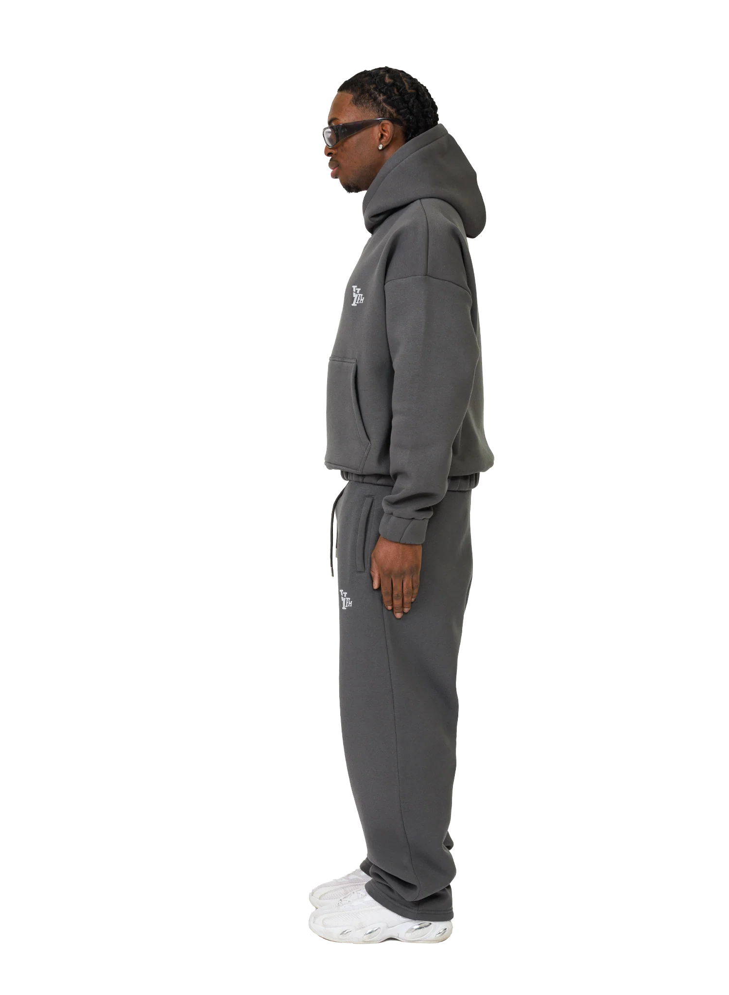 BASIC HOODIE STONE GREY V2 - Image 3