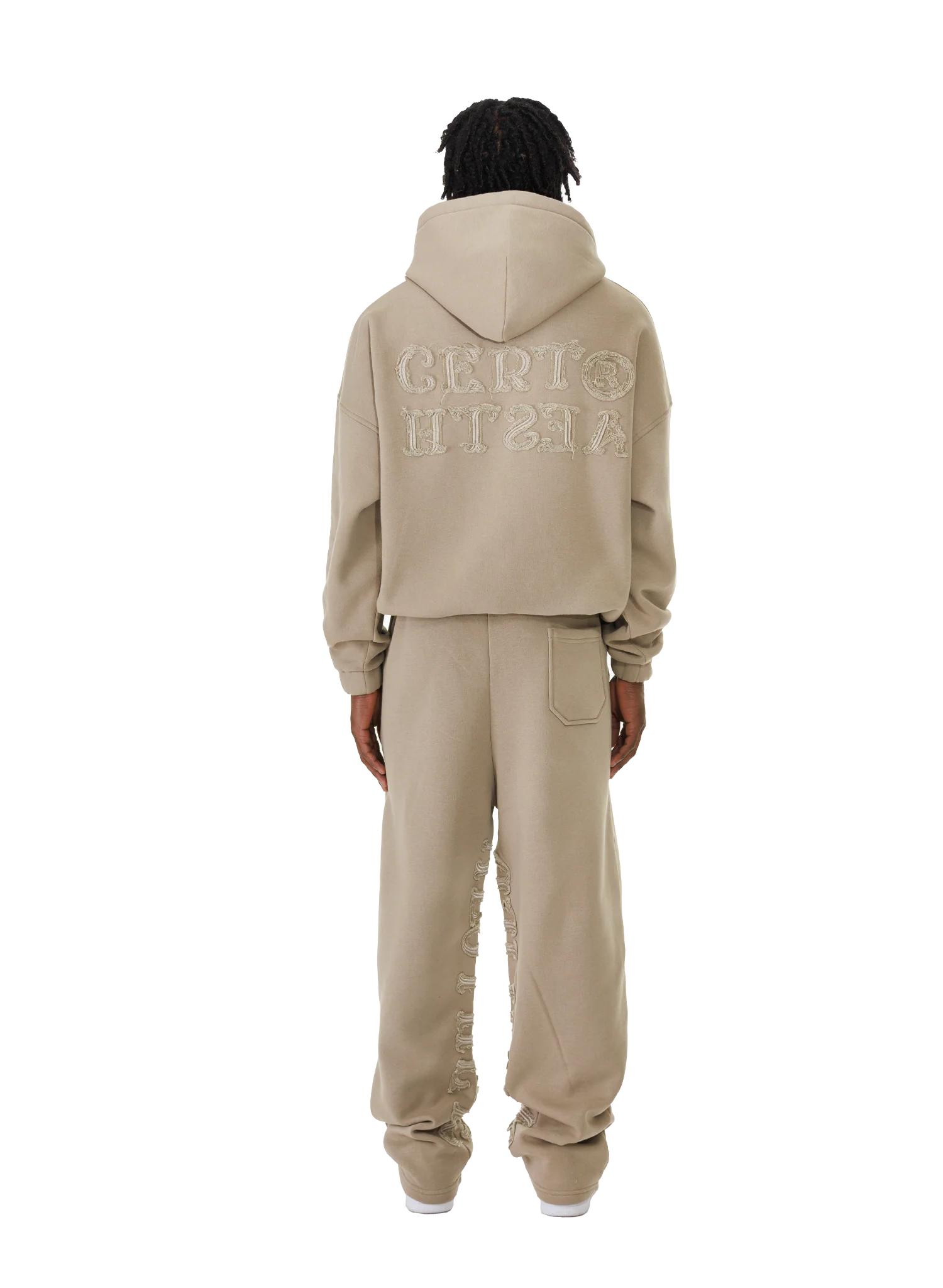 C/A HOODIE DARK BEIGE V2 - Image 4