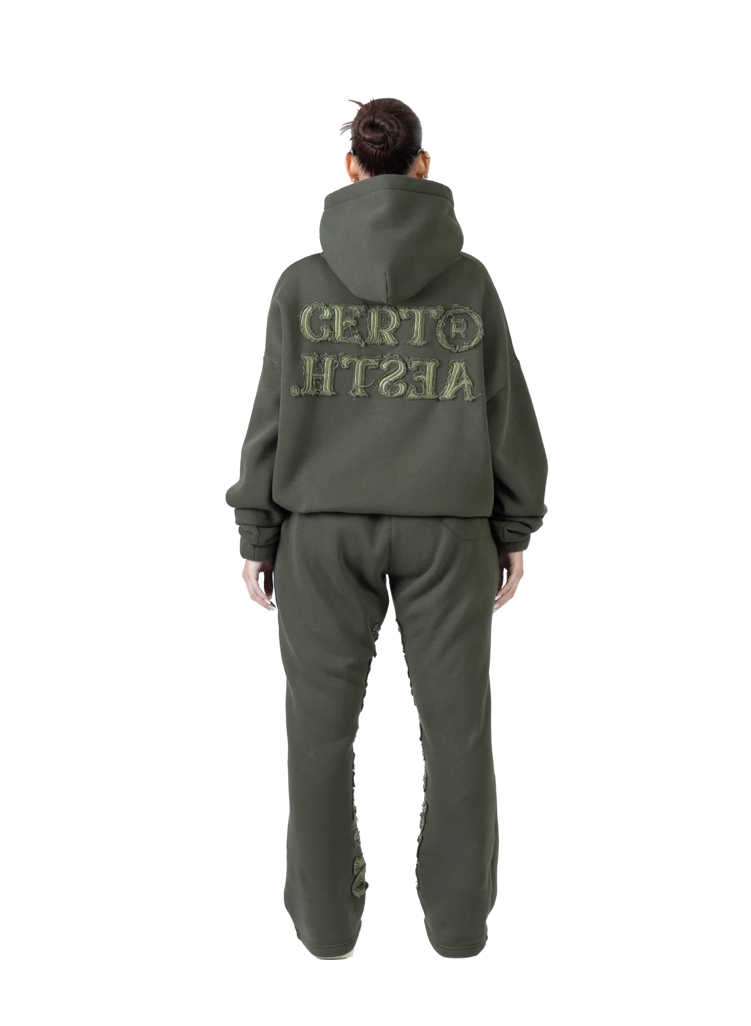 C/A HOODIE DARK GREEN V2 - Image 3