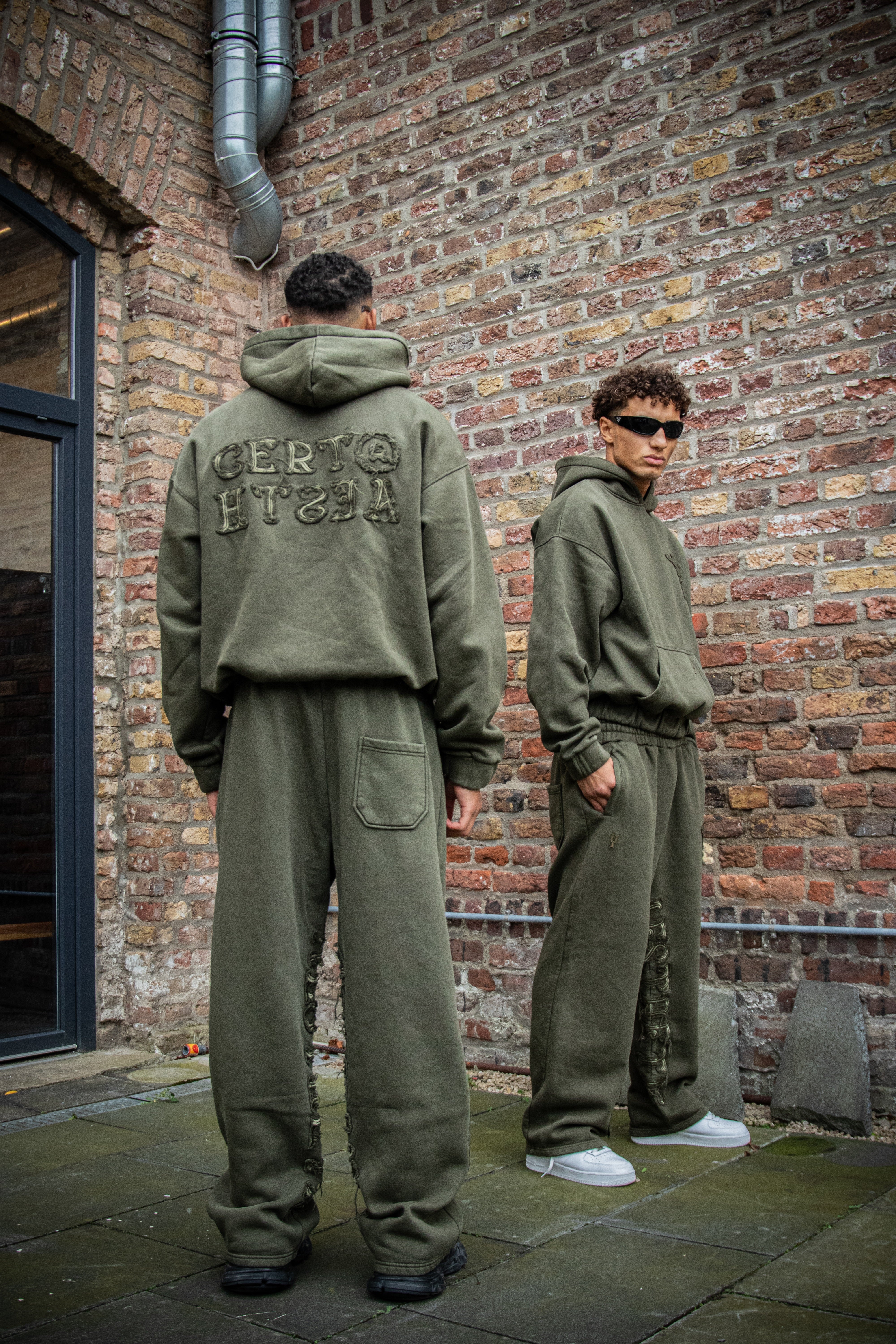 C/A HOODIE WASHED OLIVE - Image 9