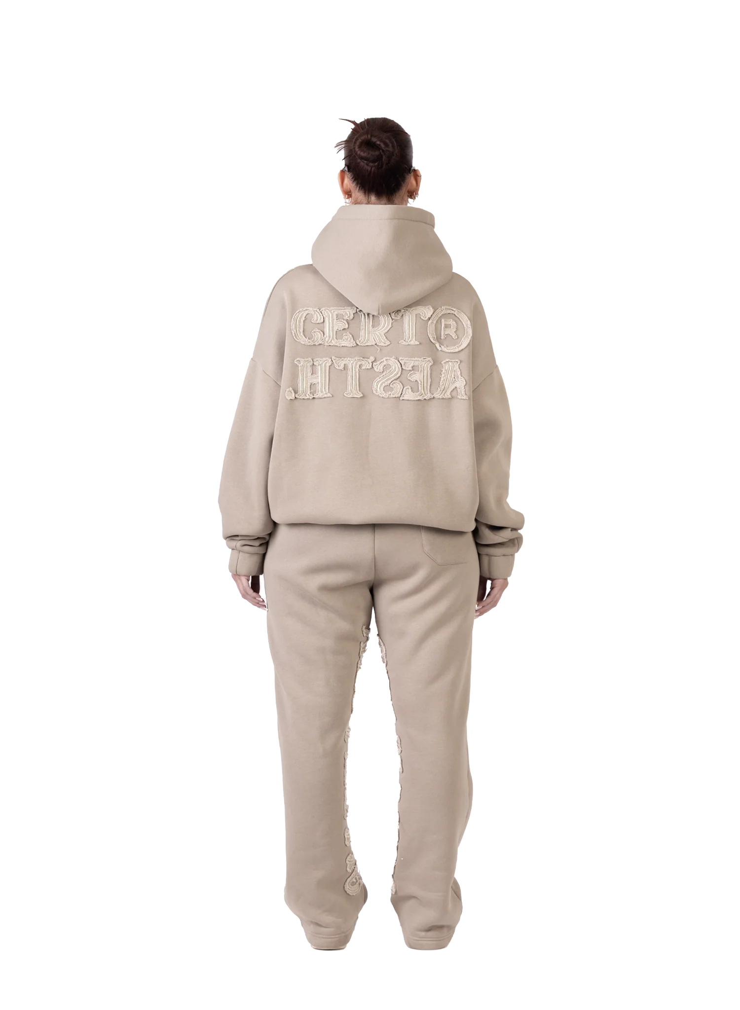C/A HOODIE DARK BEIGE - Image 3