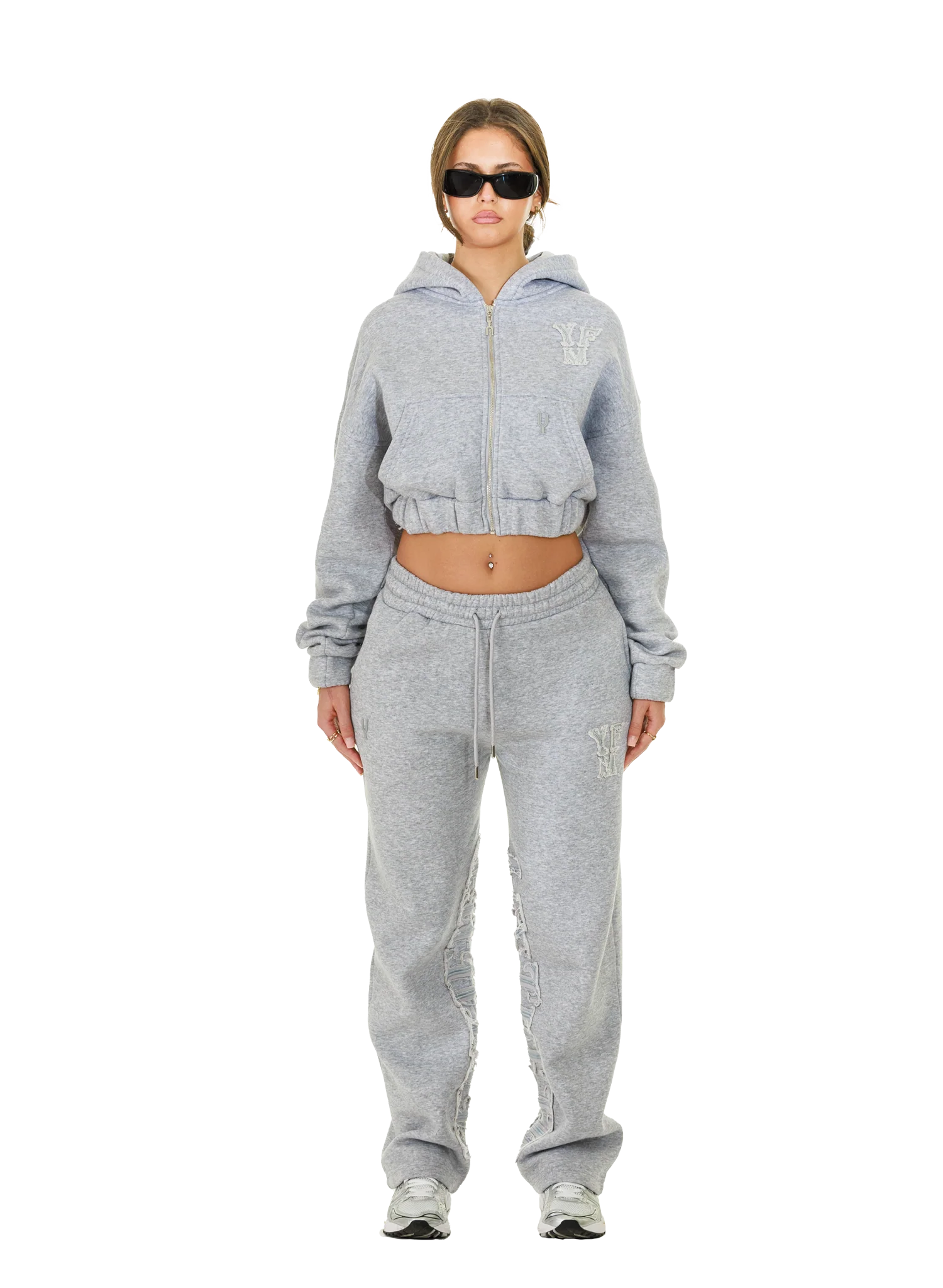 C/A PANTS GREY MELANGE WOMAN v2