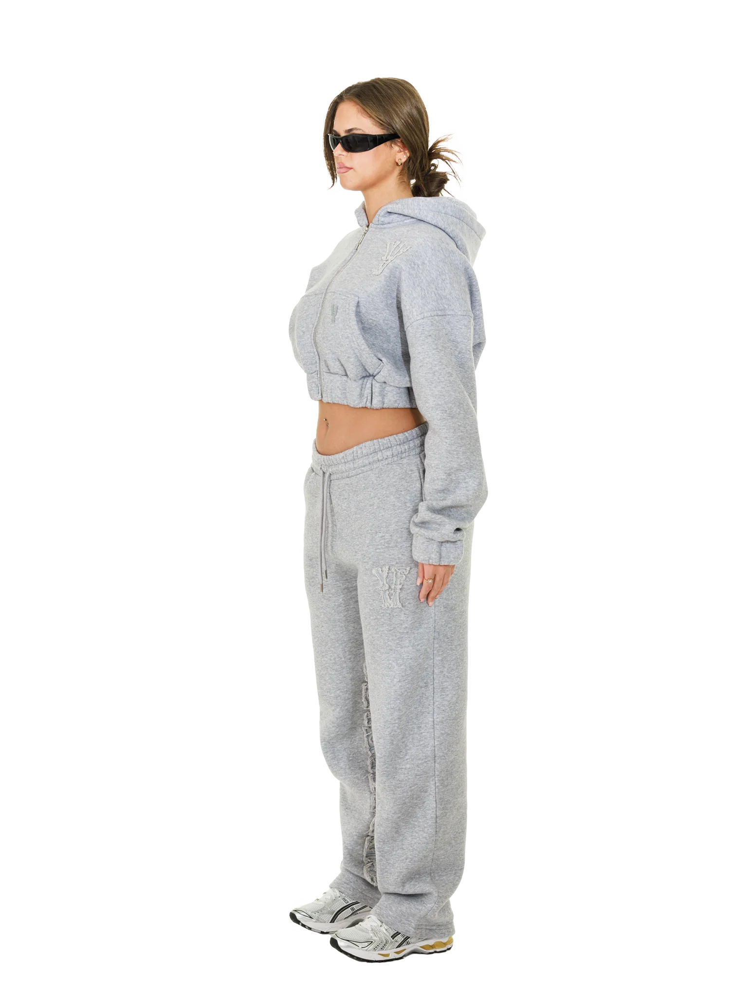 C/A PANTS GREY MELANGE WOMAN v2 - Image 2