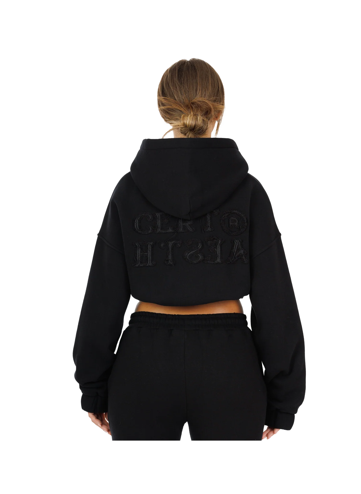C/A ZIP-HOODIE BLACK WOMAN - Image 4