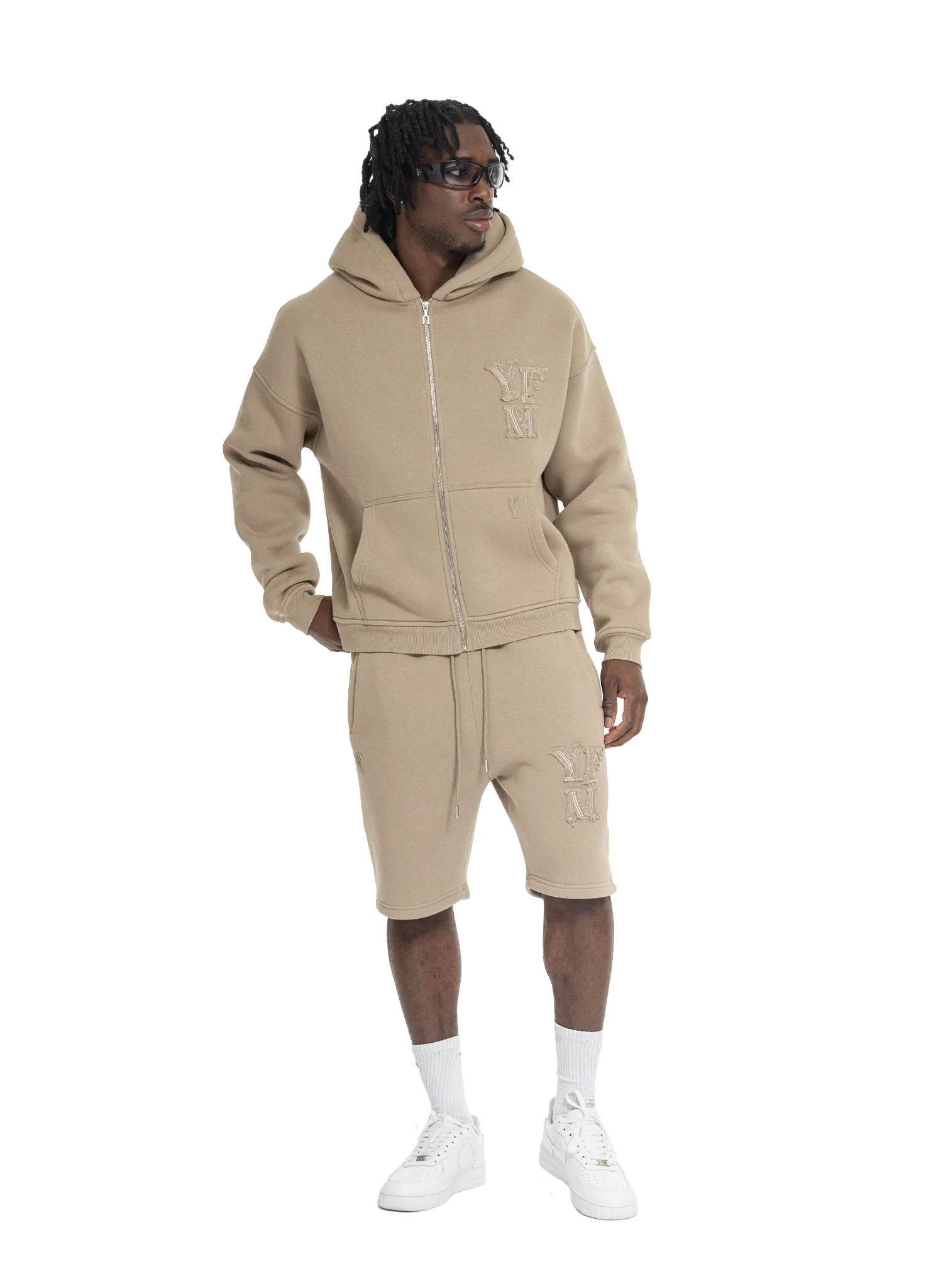 C/A ZIP-HOODIE DARK BEIGE - Image 5