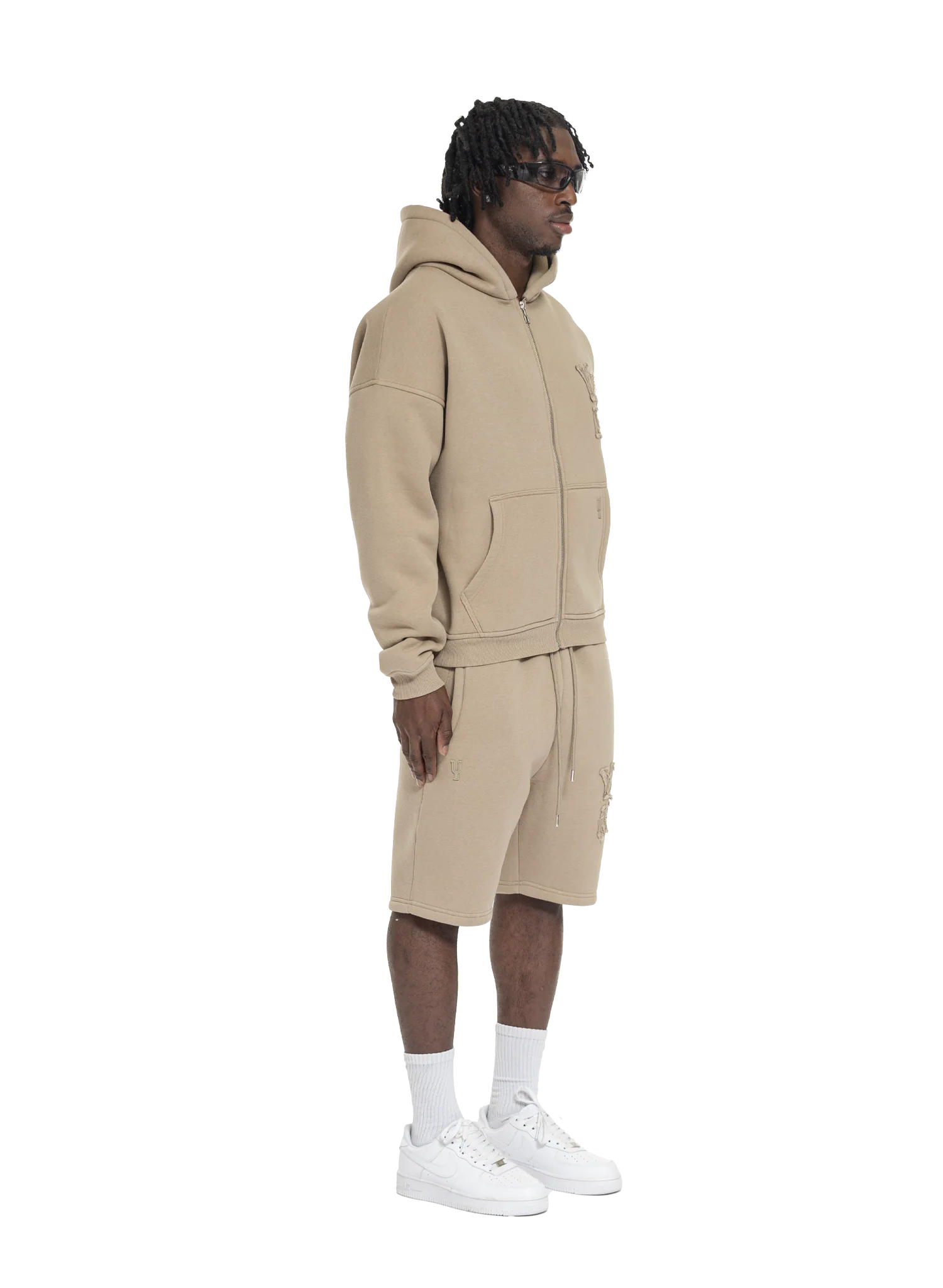C/A ZIP-HOODIE DARK BEIGE - Image 6