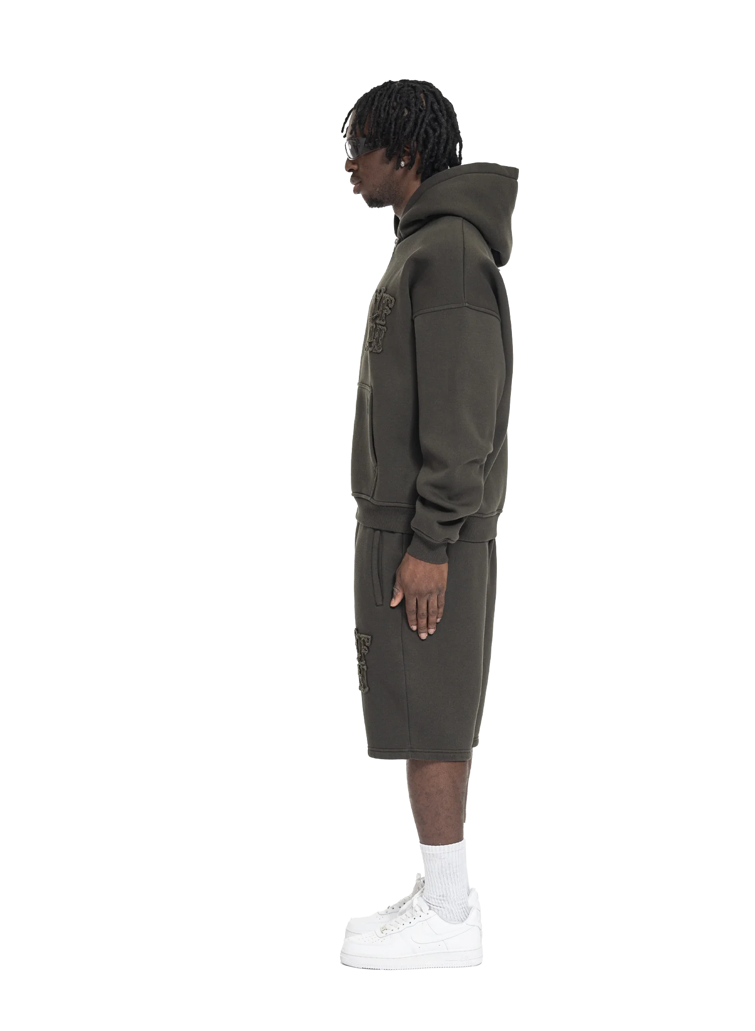 C/A ZIP-HOODIE DARK GREEN - Image 3