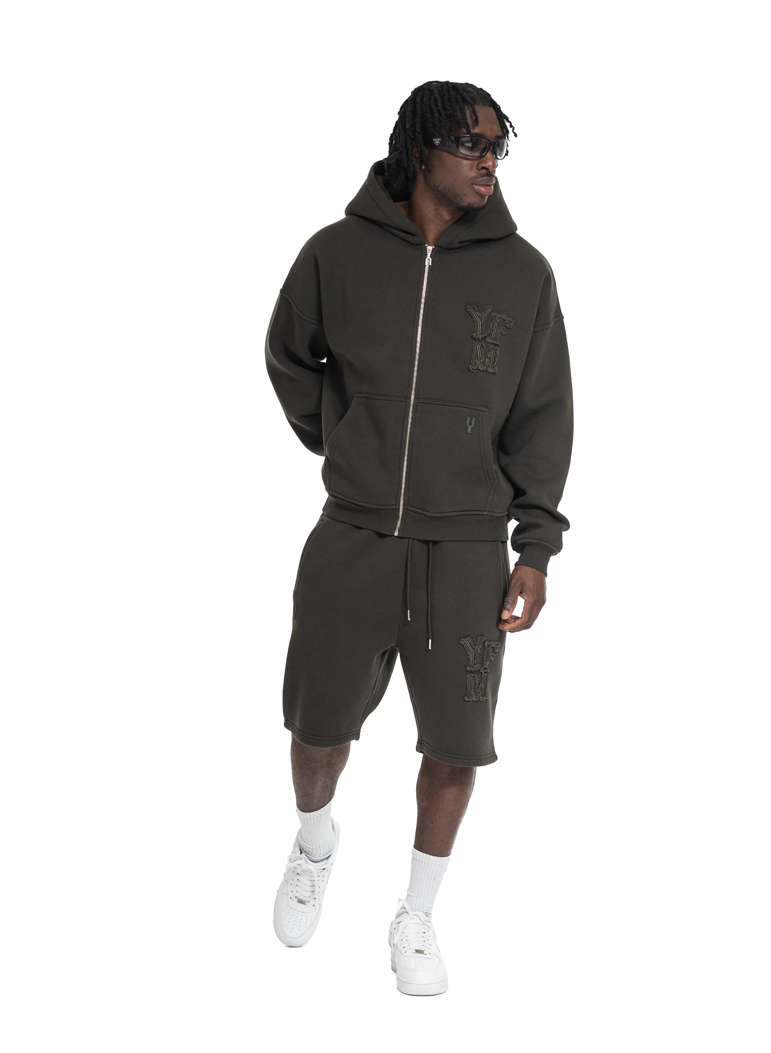 C/A ZIP-HOODIE DARK GREEN - Image 5
