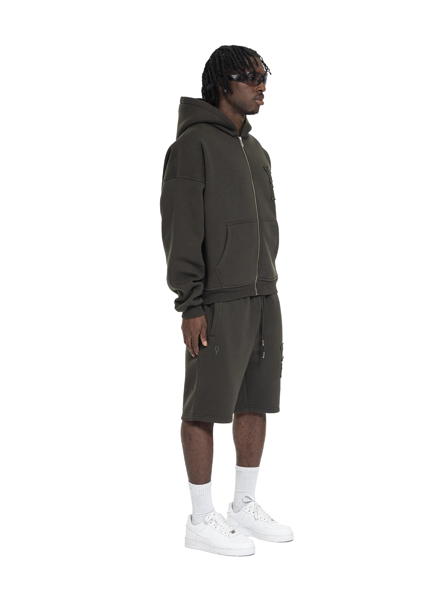 C/A ZIP-HOODIE DARK GREEN - Image 6