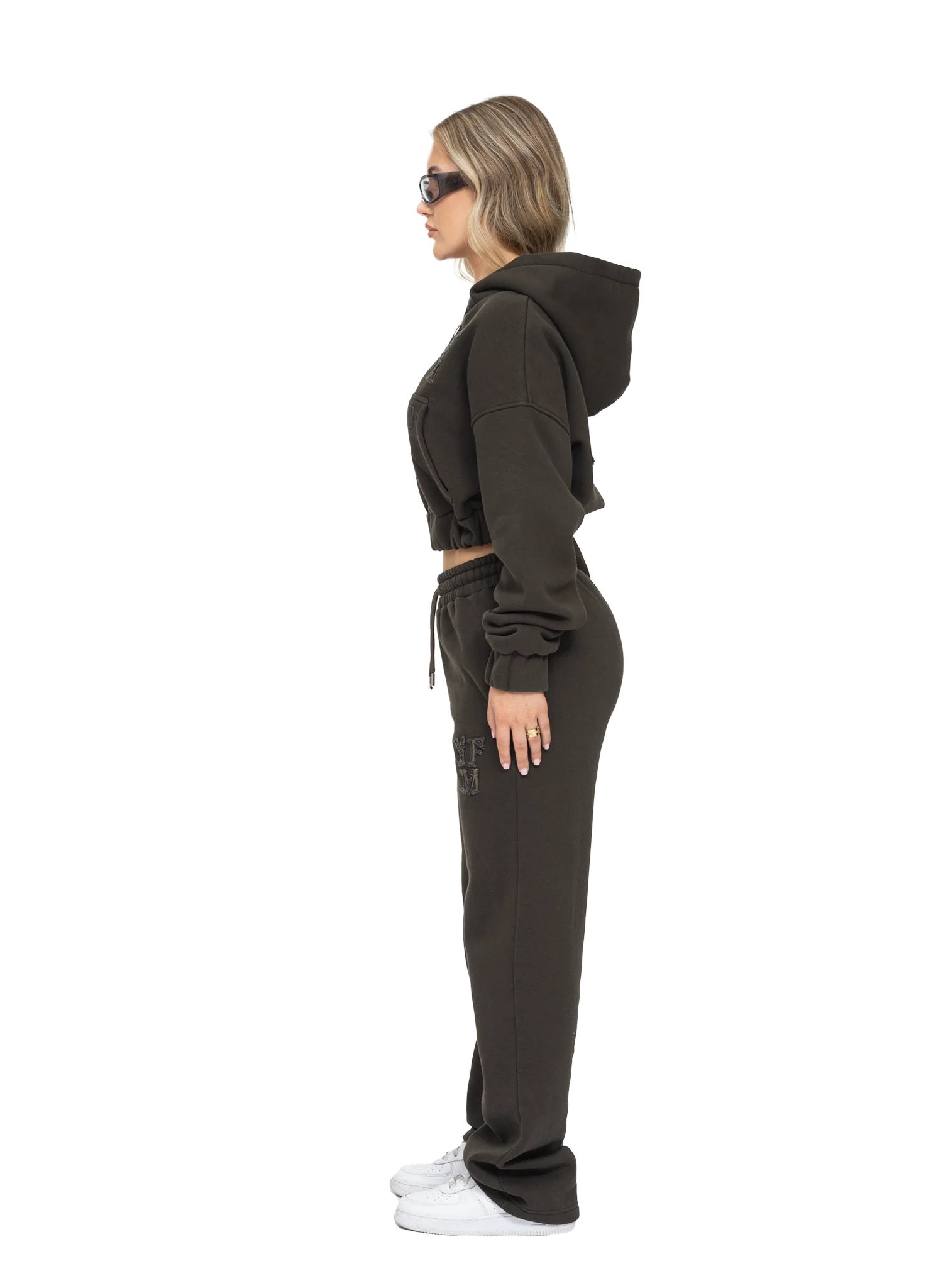 C/A ZIP-HOODIE DARK GREEN WOMAN - Image 3