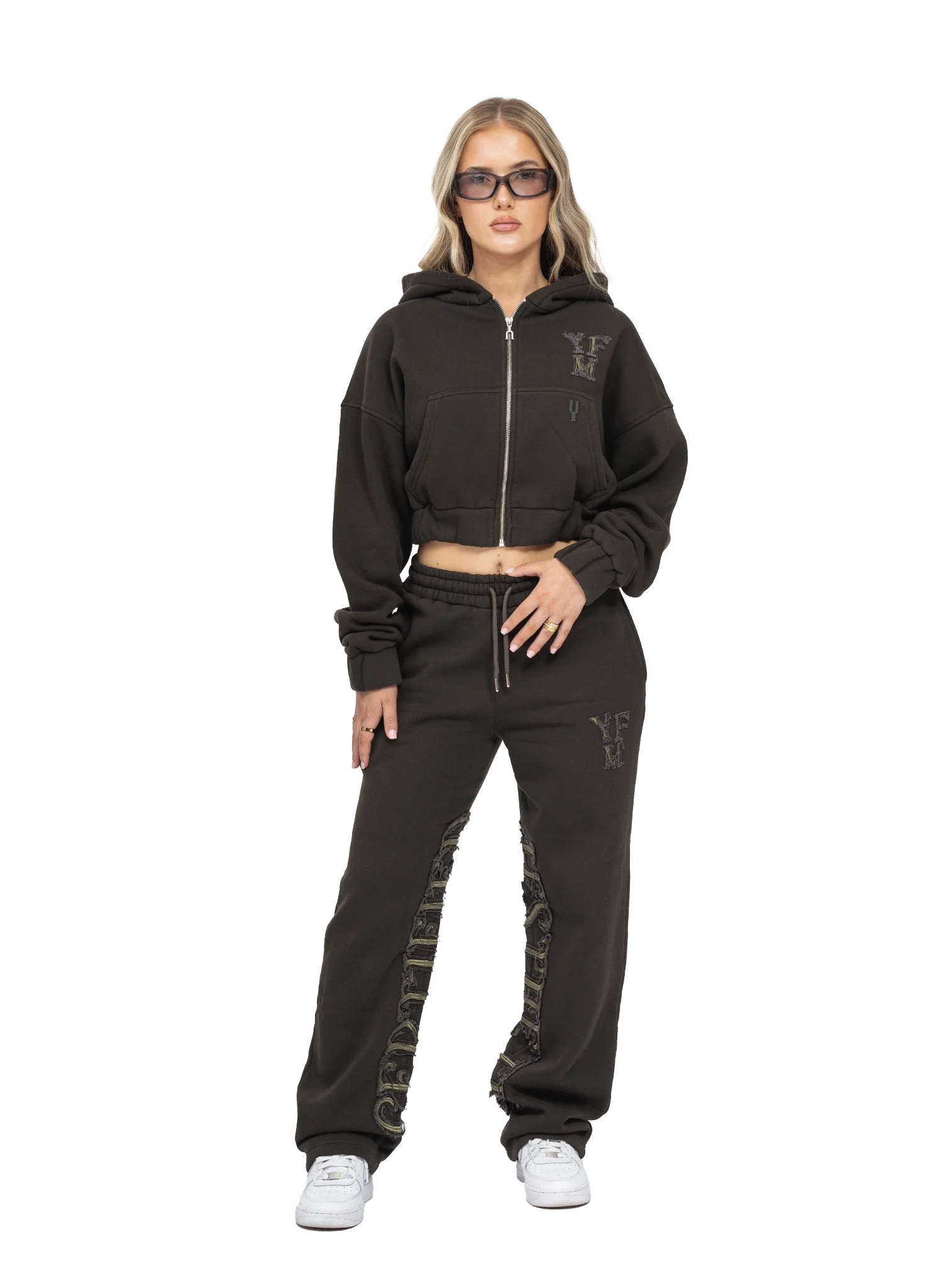 C/A ZIP-HOODIE DARK GREEN WOMAN - Image 5