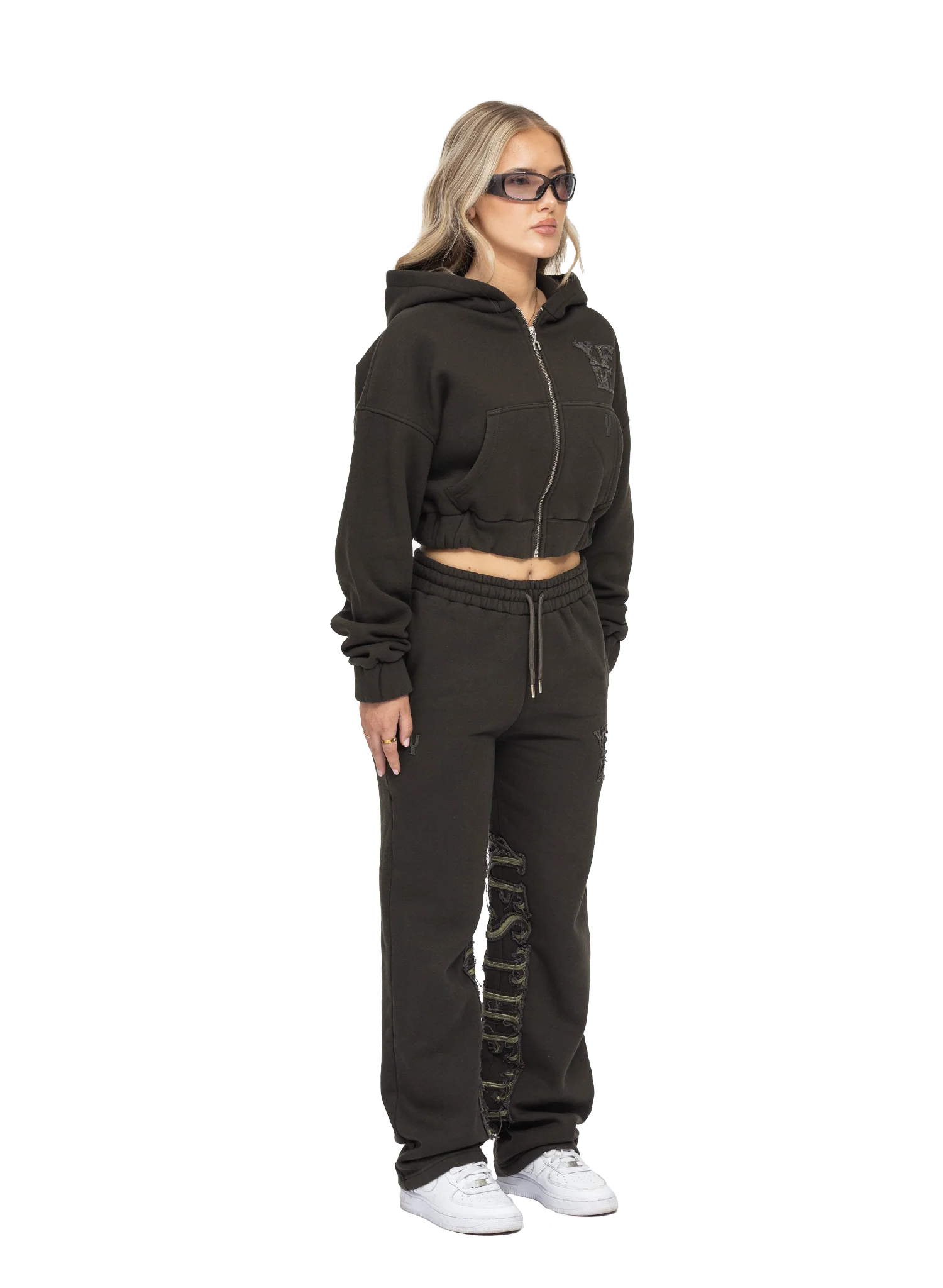 C/A ZIP-HOODIE DARK GREEN WOMAN - Image 6