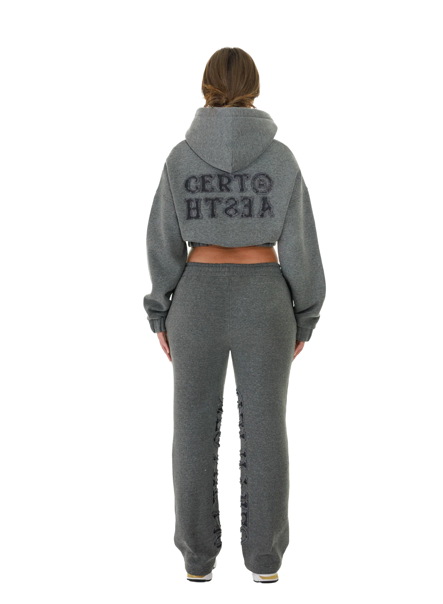 C/A PANTS DARK MELANGE WOMAN - Image 4
