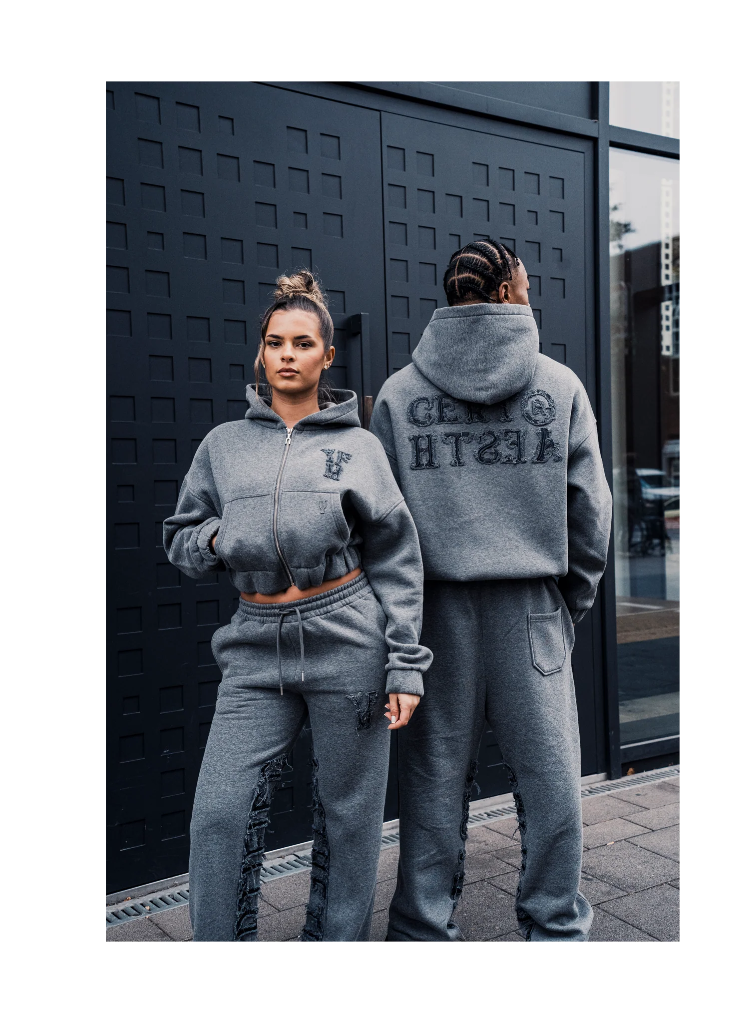 C/A ZIP-HOODIE DARK MELANGE WOMAN - Image 7