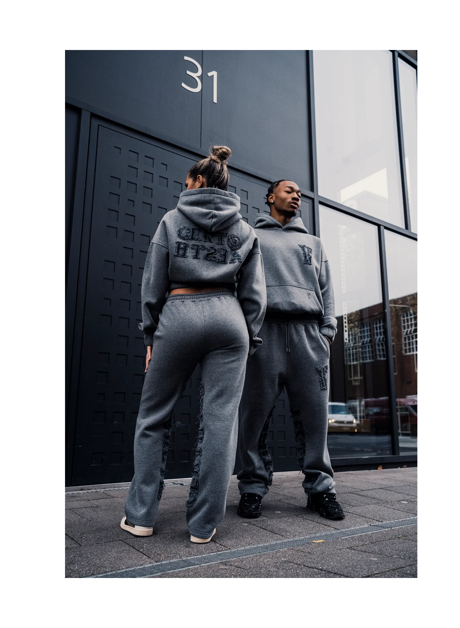 C/A ZIP-HOODIE DARK MELANGE WOMAN - Image 8