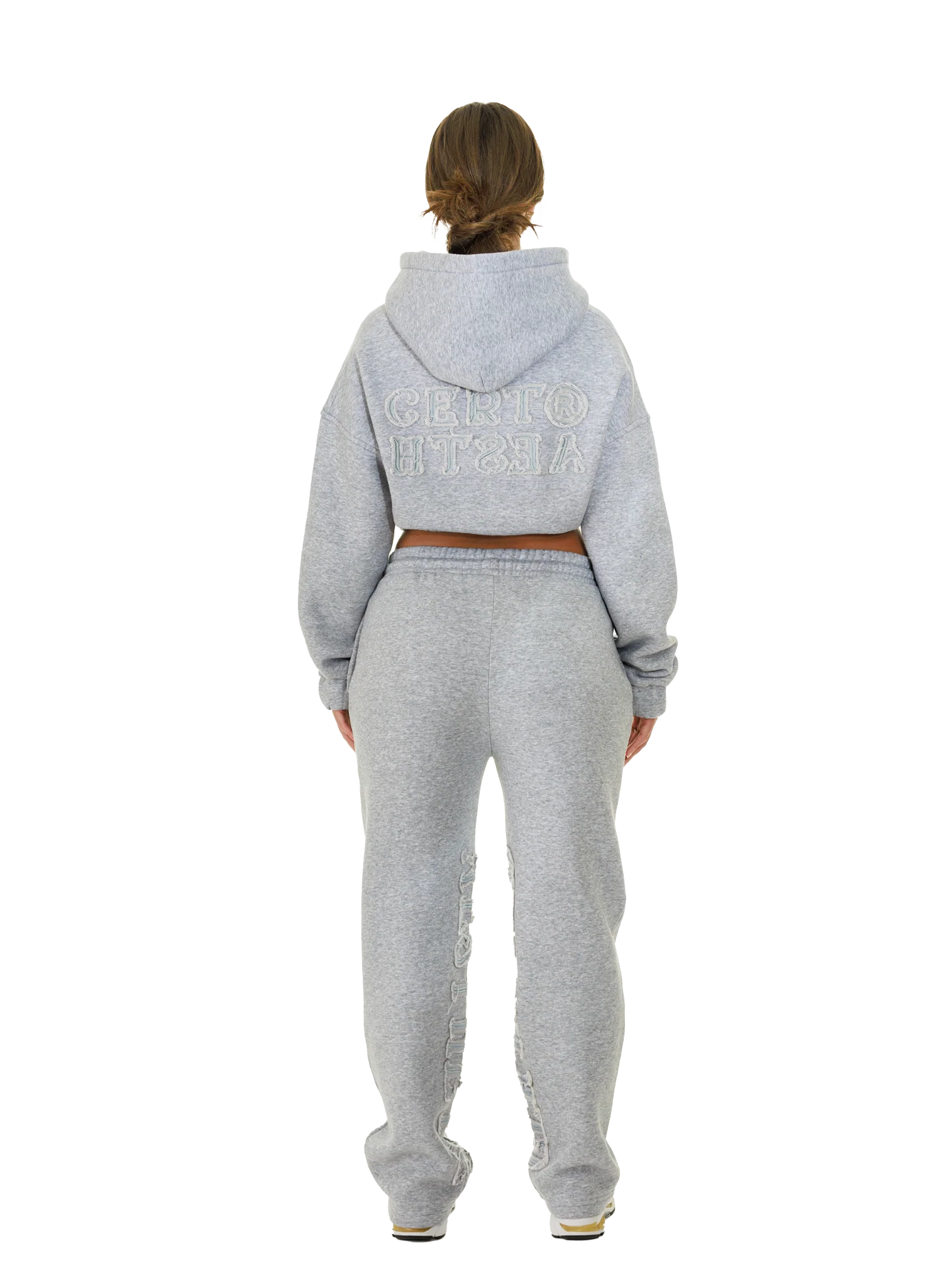 C/A ZIP-HOODIE GREY MELANGE WOMAN v2 - Image 4