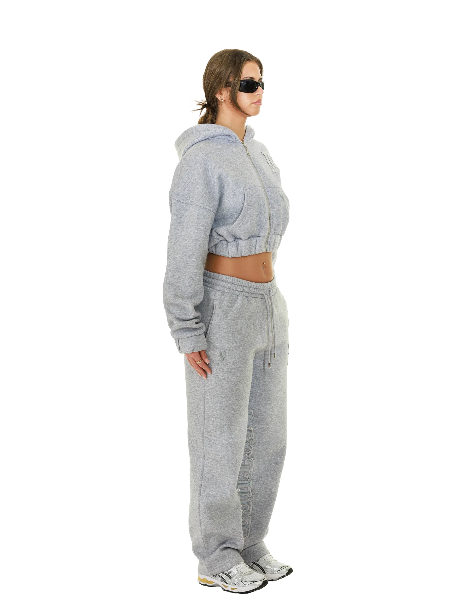 C/A ZIP-HOODIE GREY MELANGE WOMAN v2 - Image 6