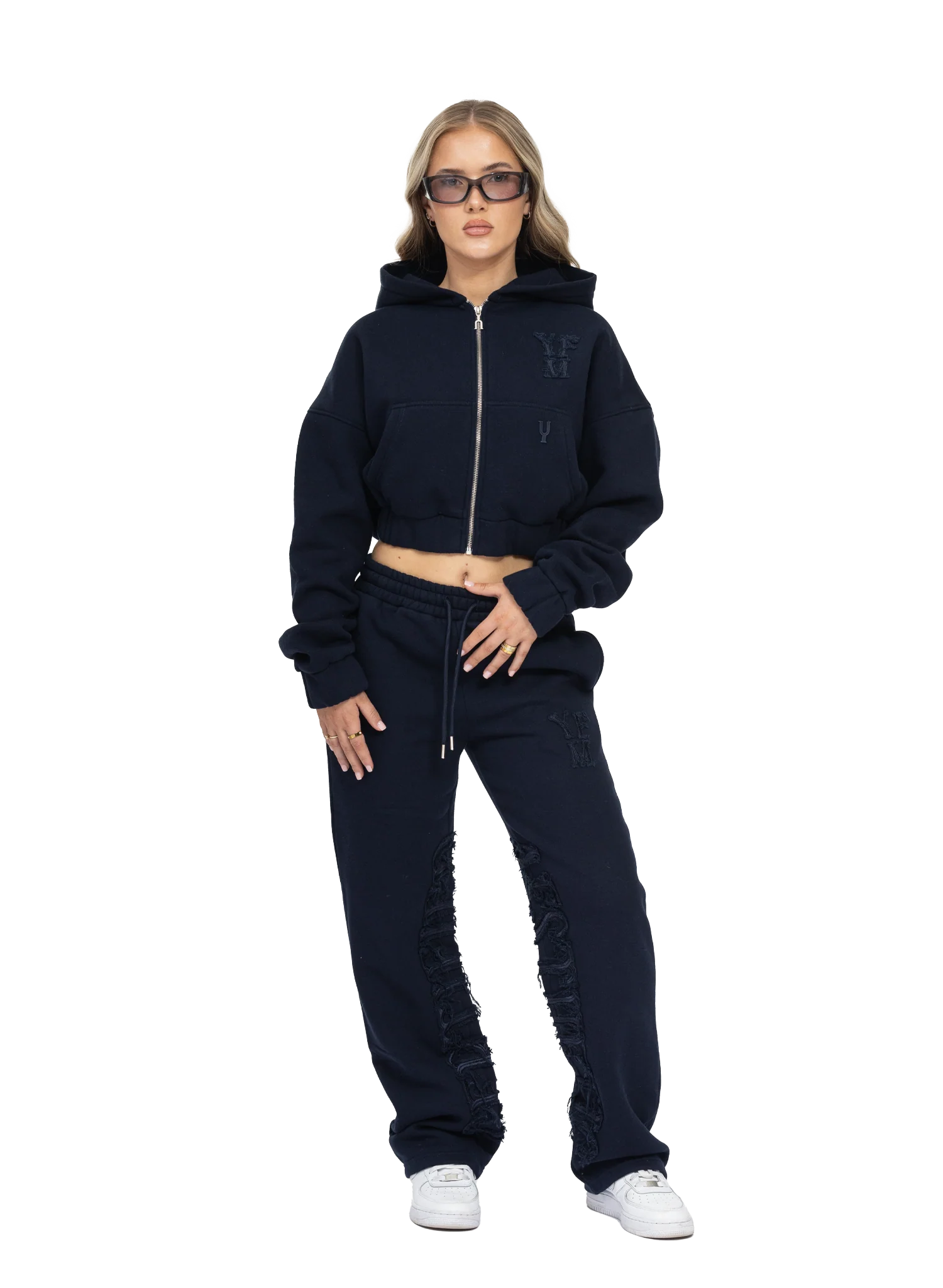 C/A ZIP-HOODIE NAVY BLUE WOMAN - Image 5