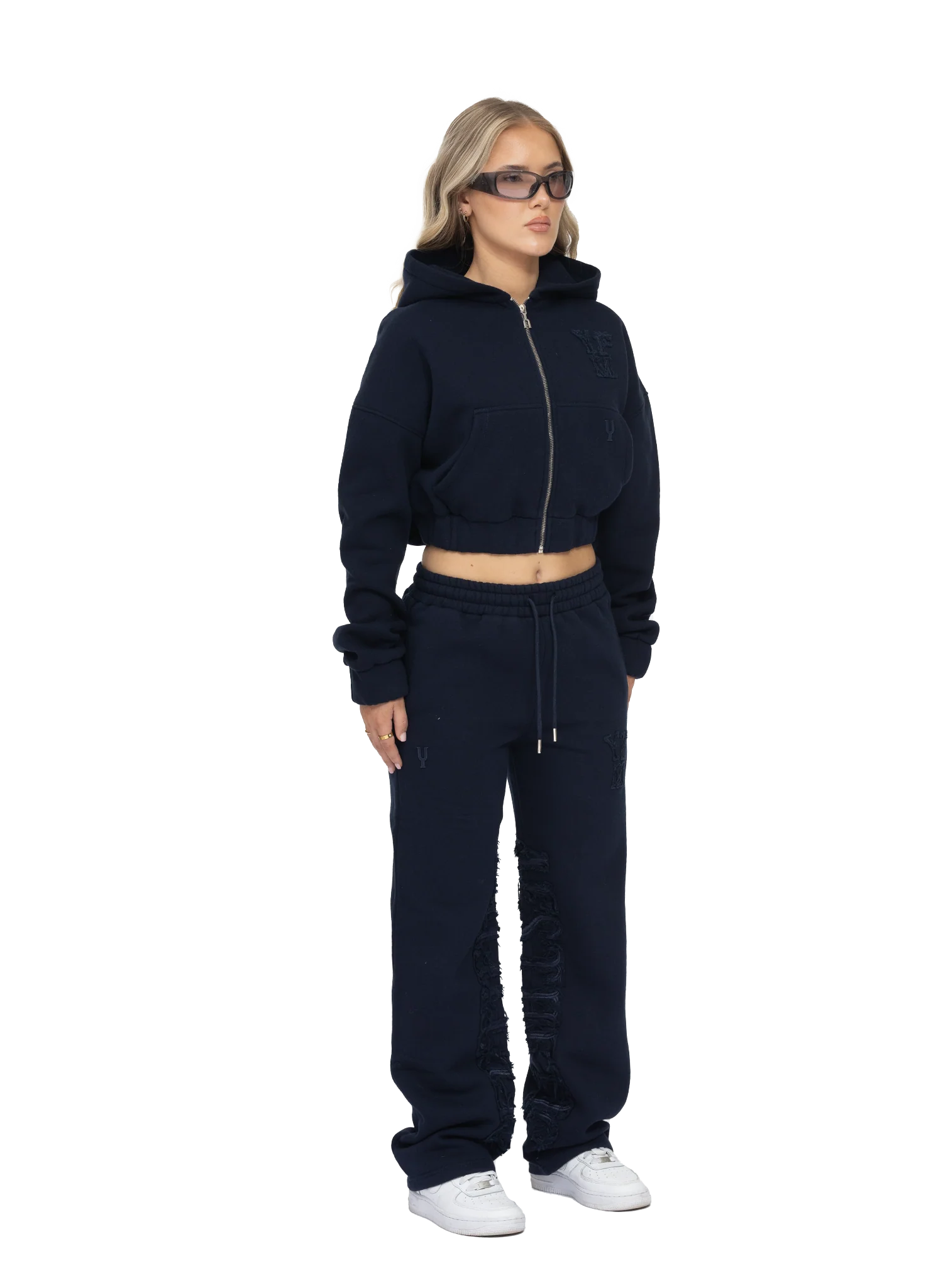 C/A ZIP-HOODIE NAVY BLUE WOMAN - Image 6