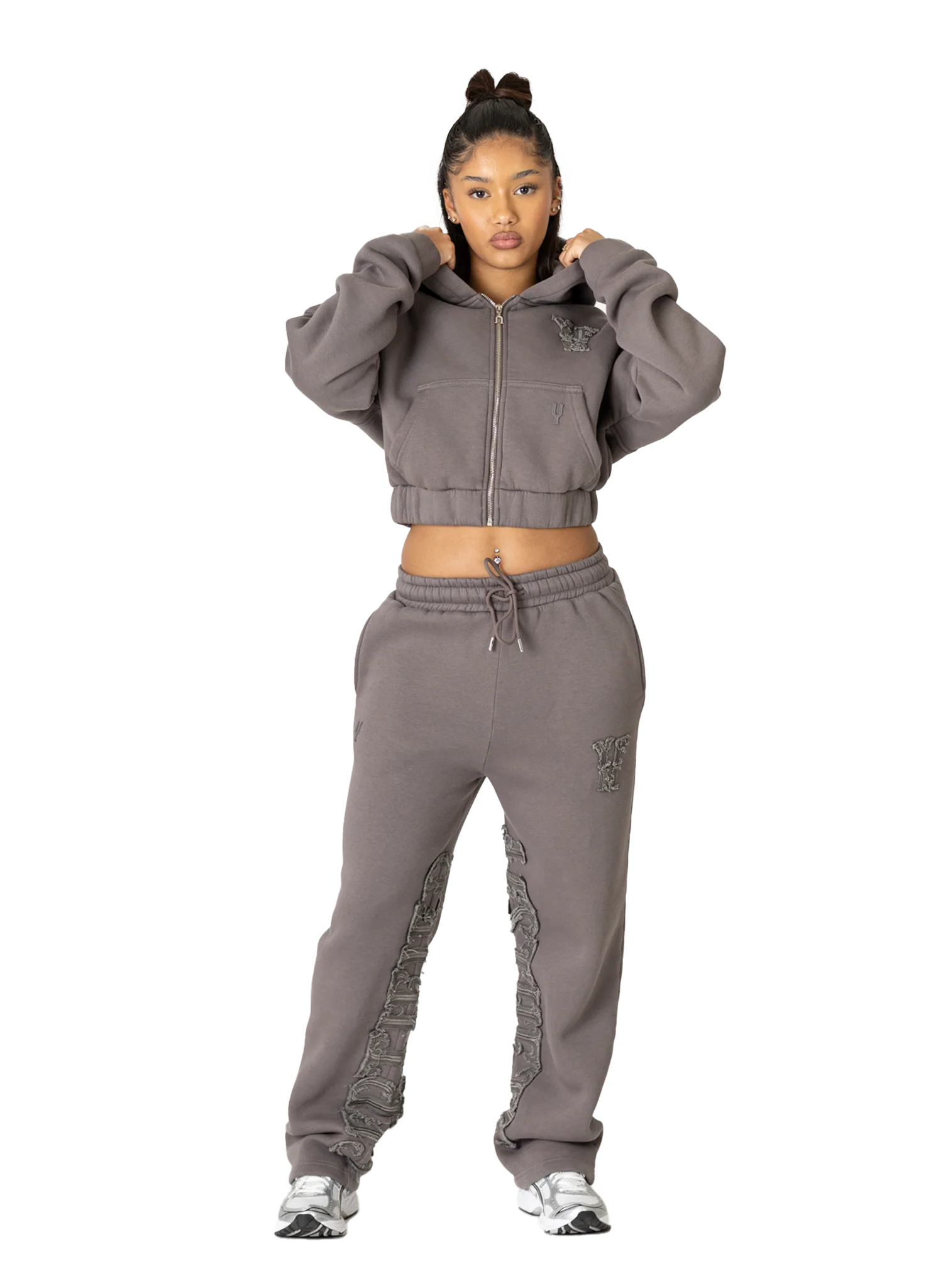 C/A ZIP-HOODIE SMOKED SAND WOMAN - Image 4