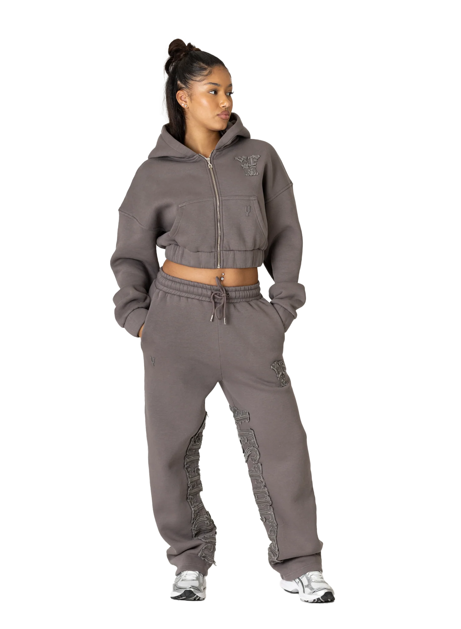 C/A ZIP-HOODIE SMOKED SAND WOMAN - Image 5