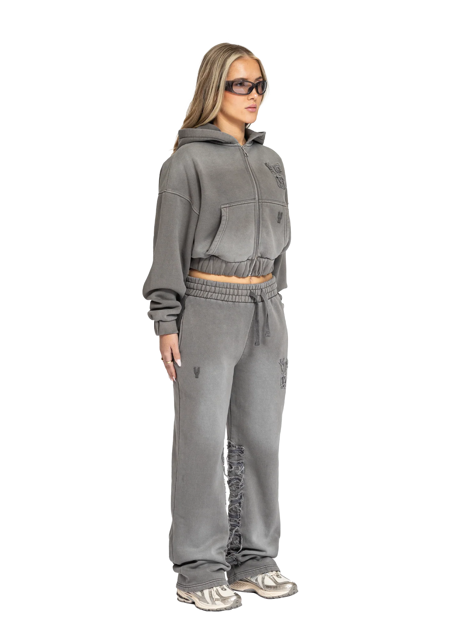 C/A ZIP-HOODIE WASHED ASH WOMAN - Image 6