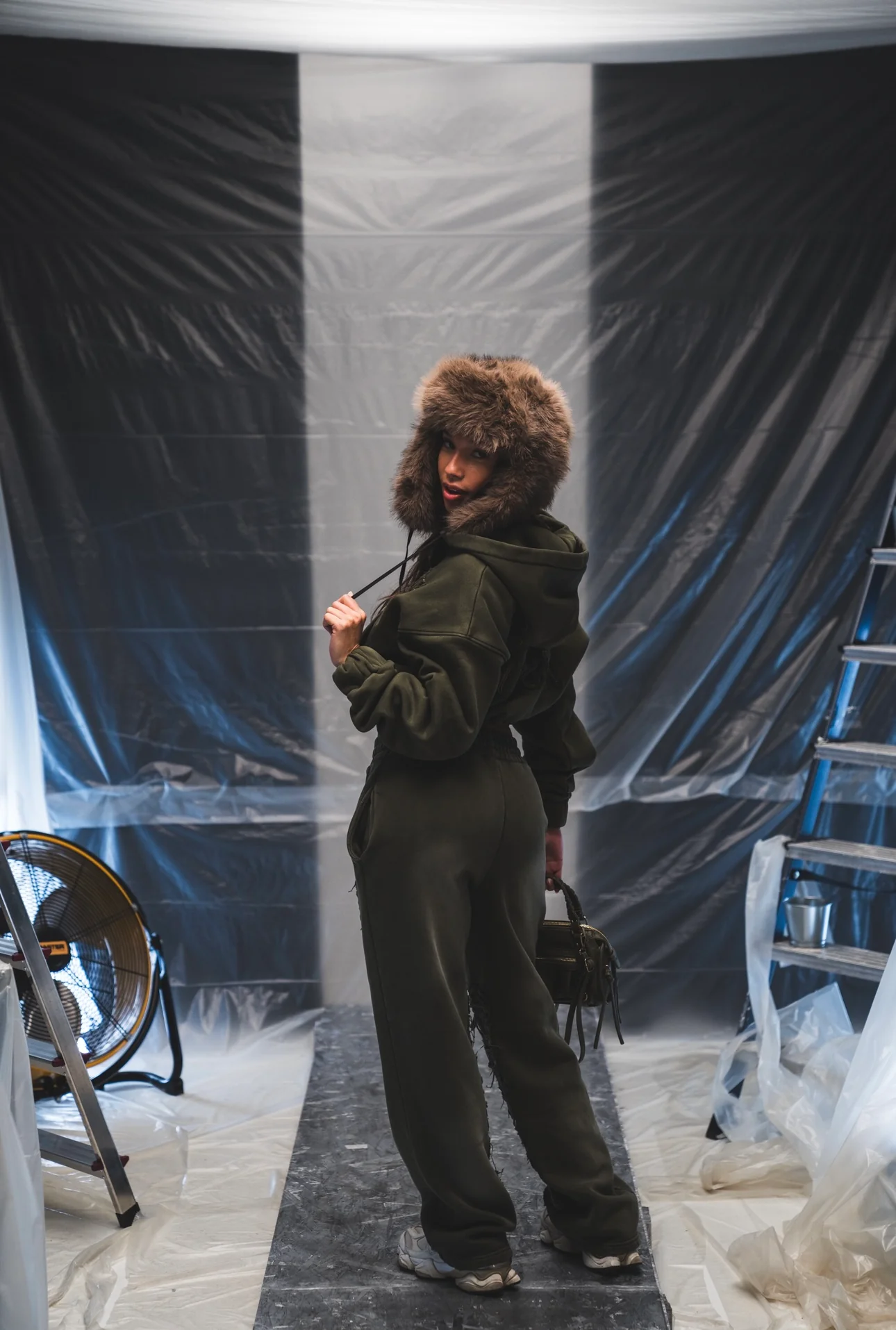 C/A PANTS WASHED OLIVE WOMAN - Image 9