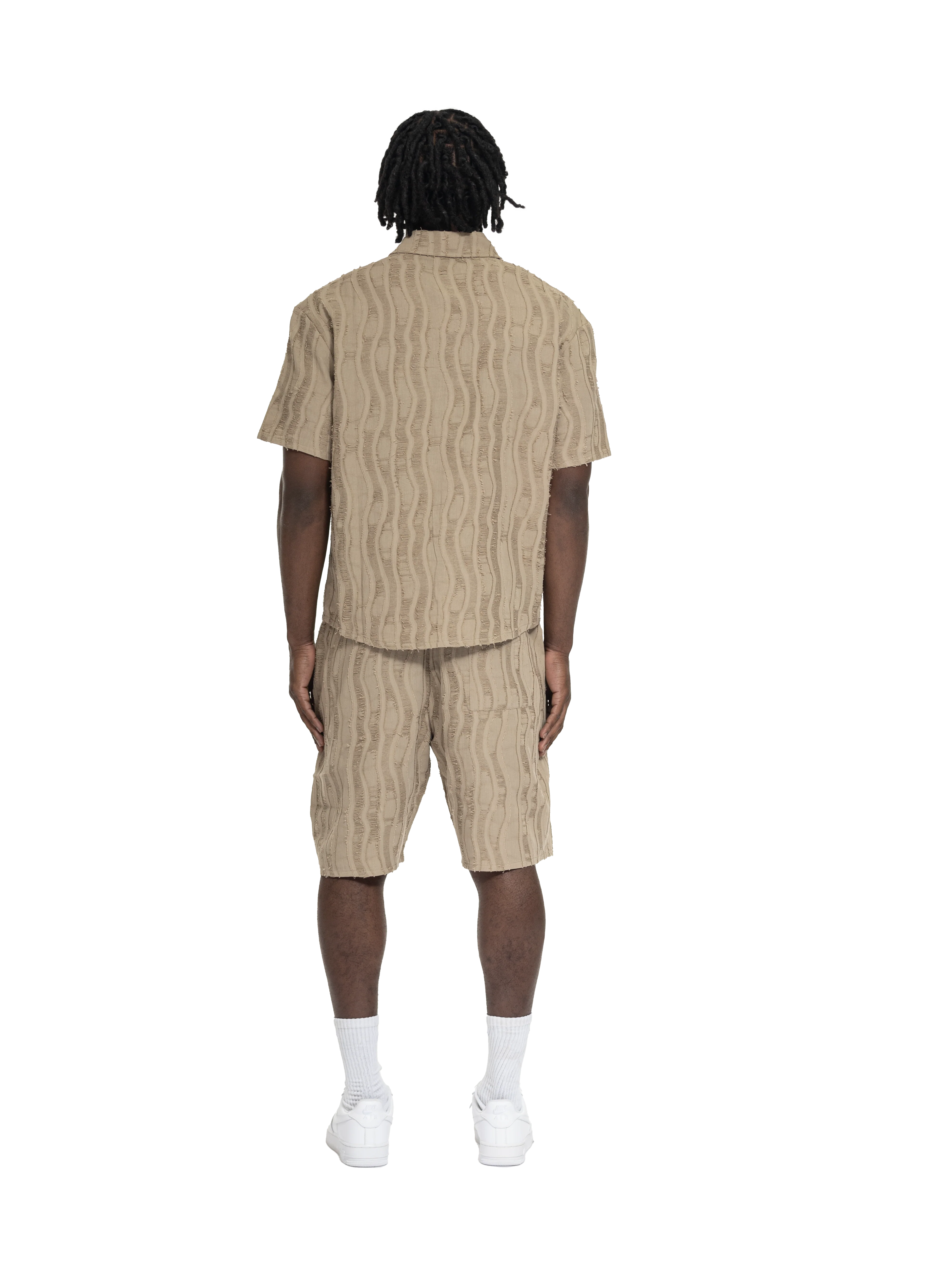 DISTRESS SCARS SHIRT DARK BEIGE - Image 4