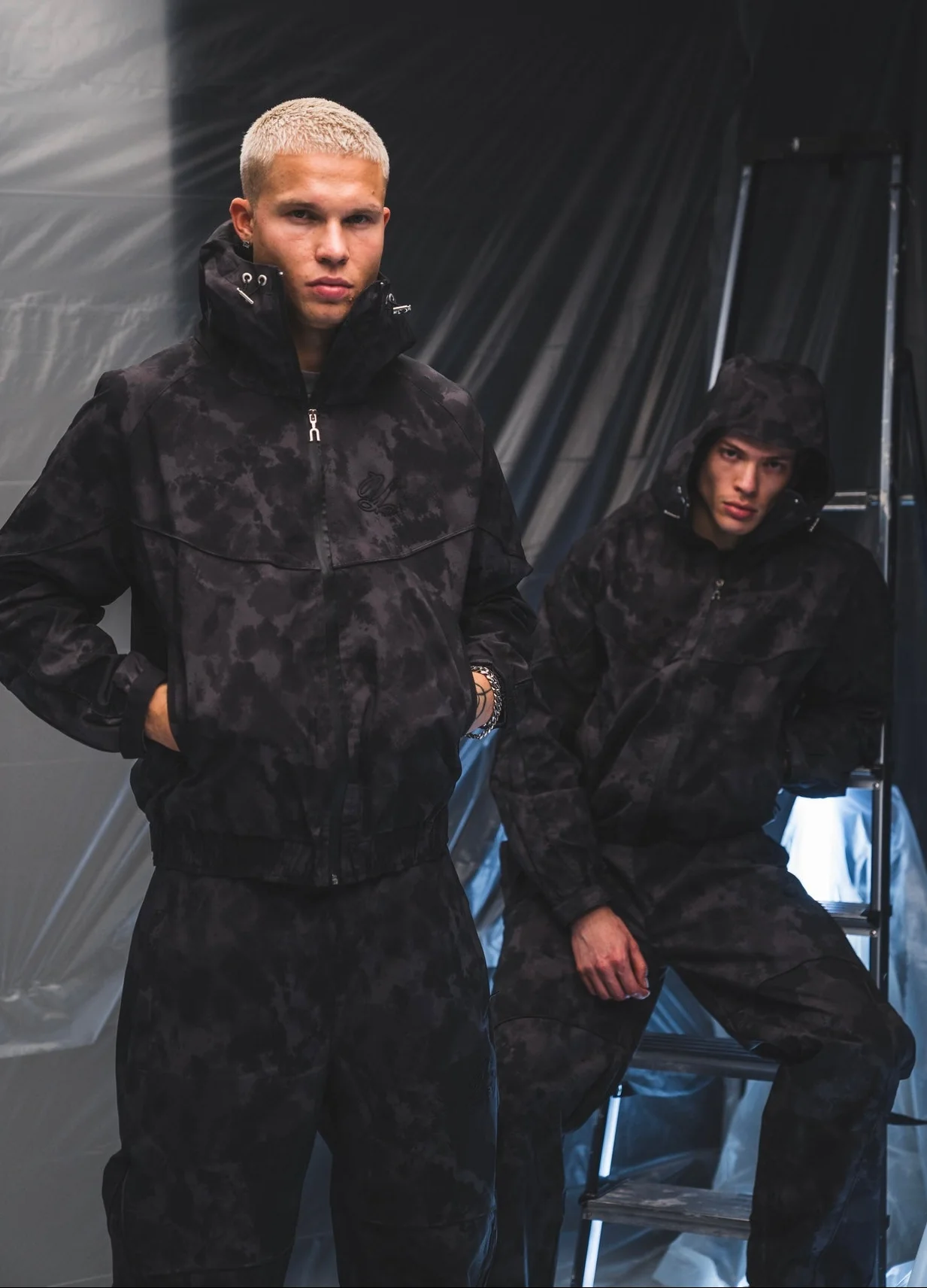 NYLON JACKET ANTHRAZIT CAMO - Image 9