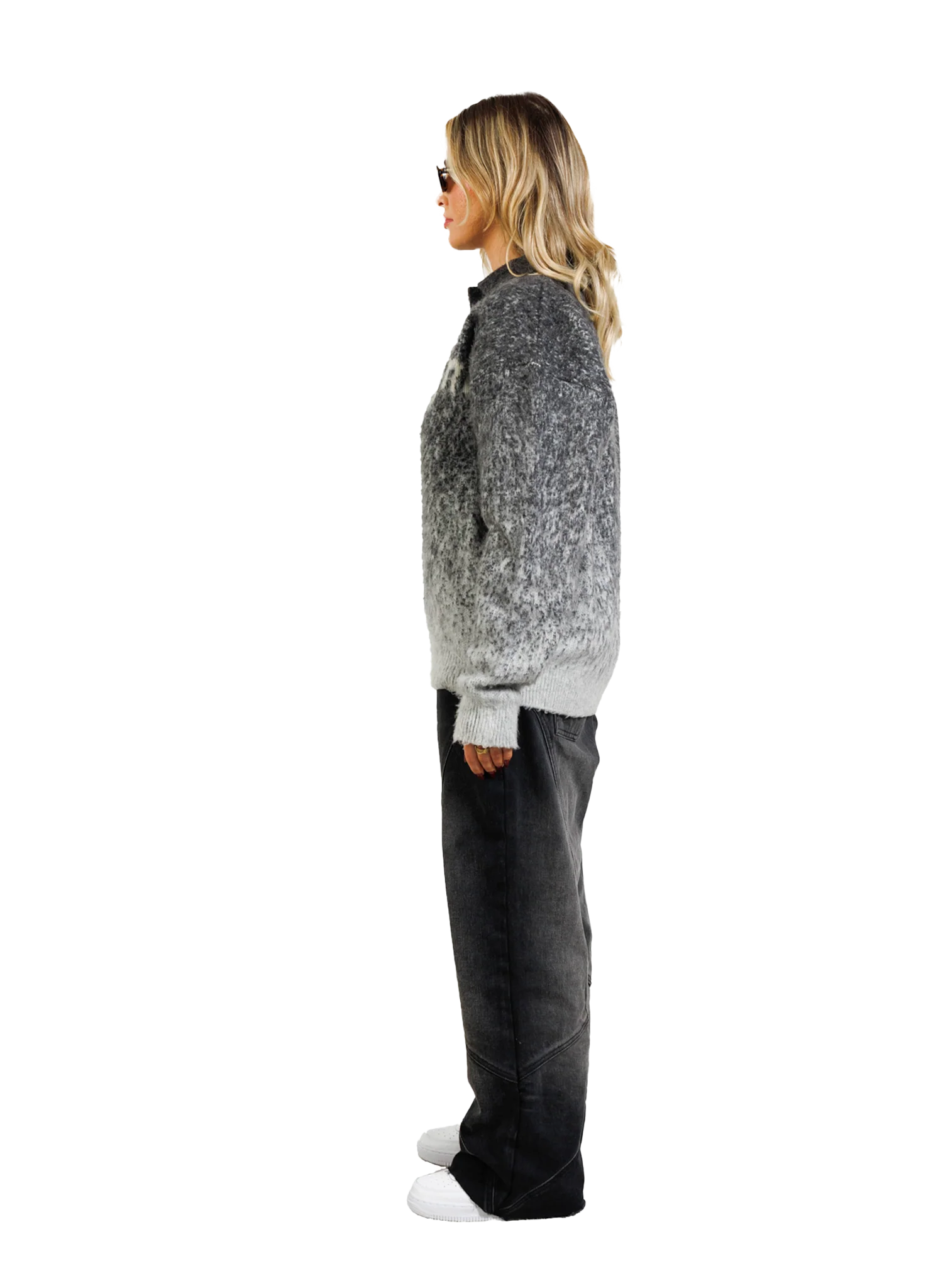 POLO MOHAIR SWEATER GREY - Image 3