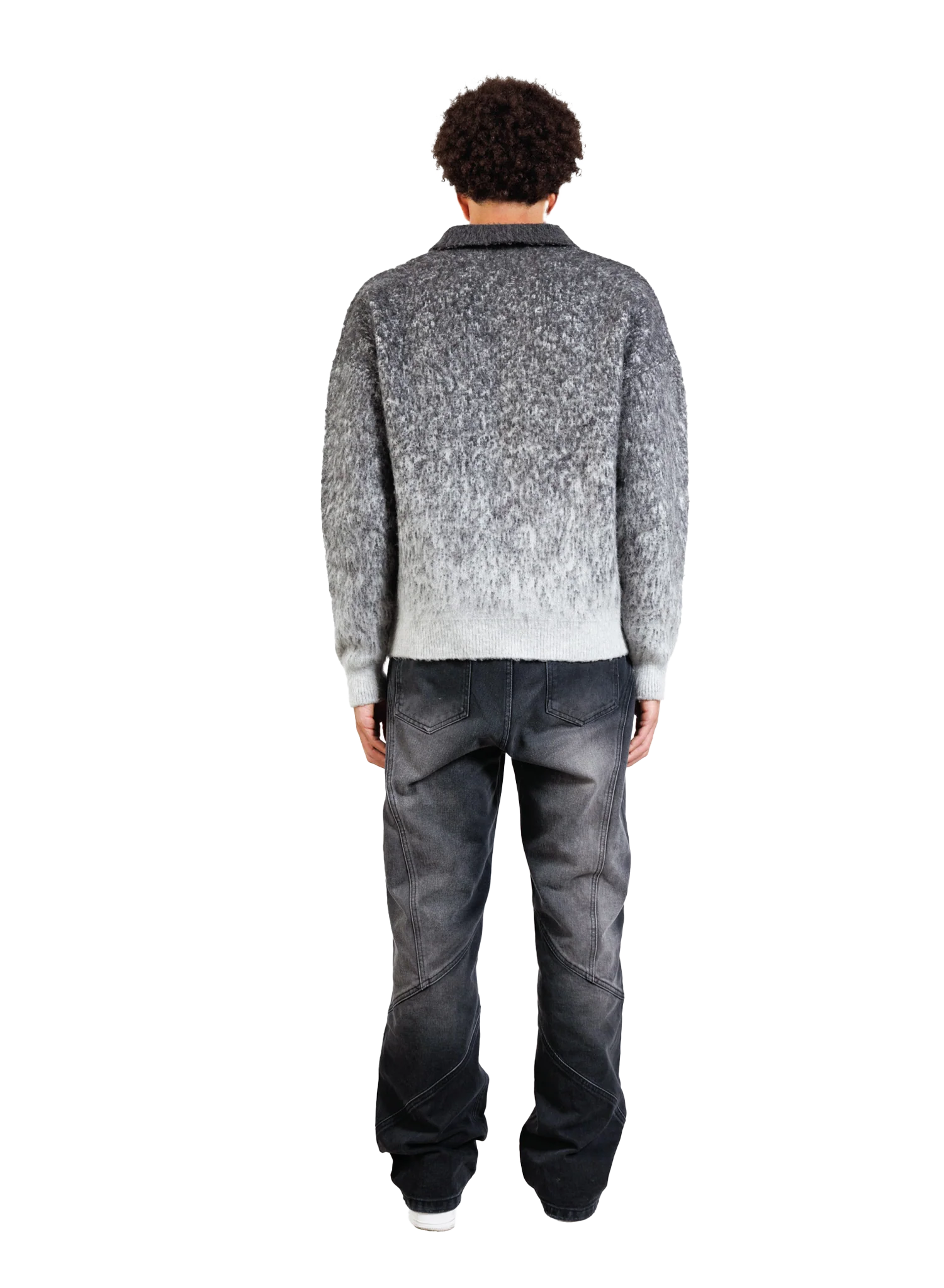 POLO MOHAIR SWEATER GREY - Image 5